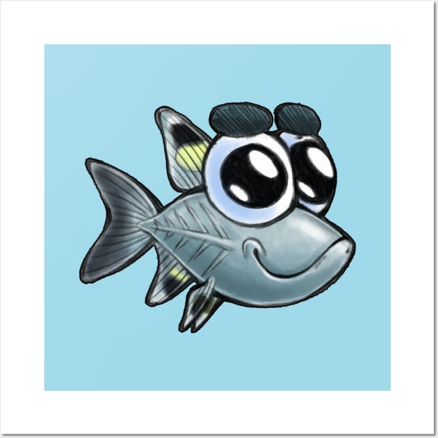 X-Ray Fish (Animal Alphabet) Wall Art by TomsZoo